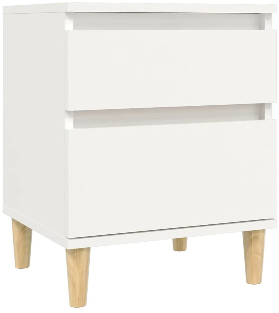 Mesas de cabeceira 2 pcs 40x35x50 cm branco