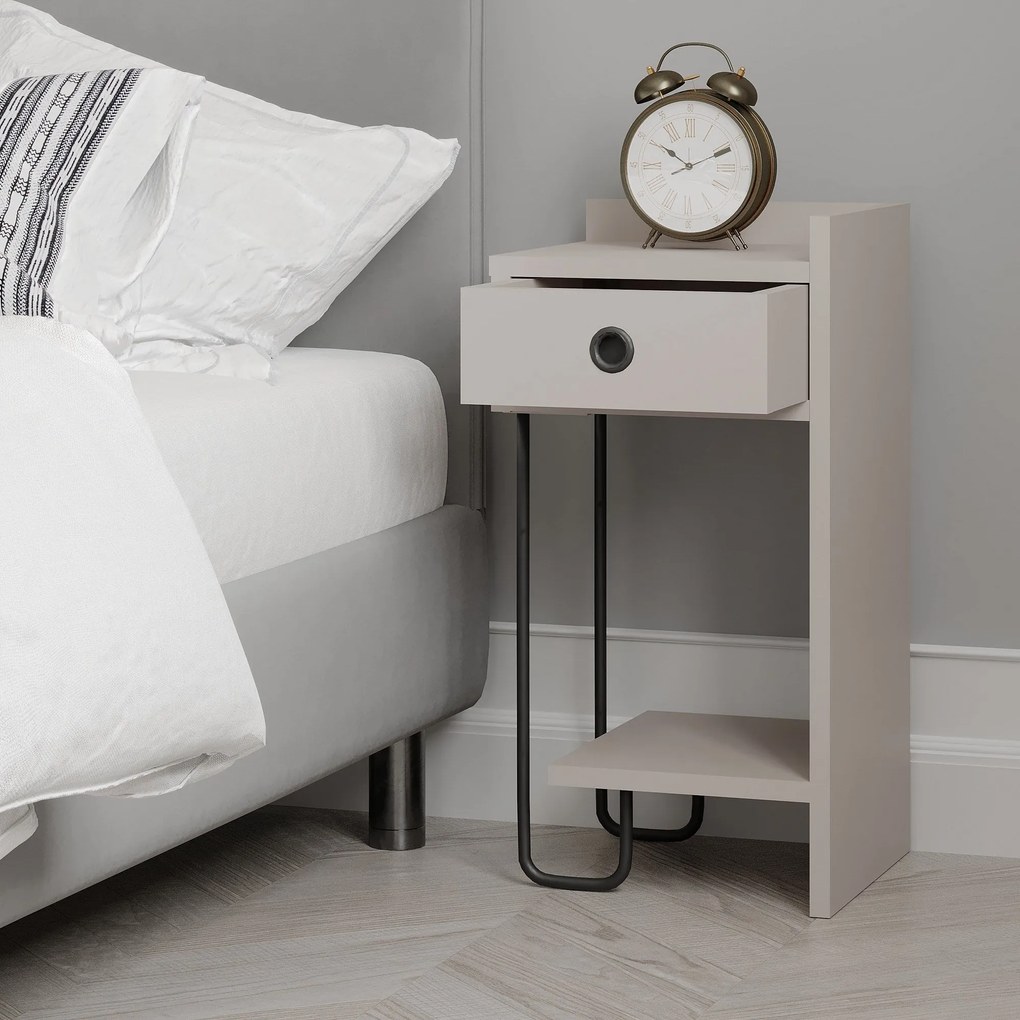 Sofá de 1 Lugar Lora – Creme – 110x108x65 cm