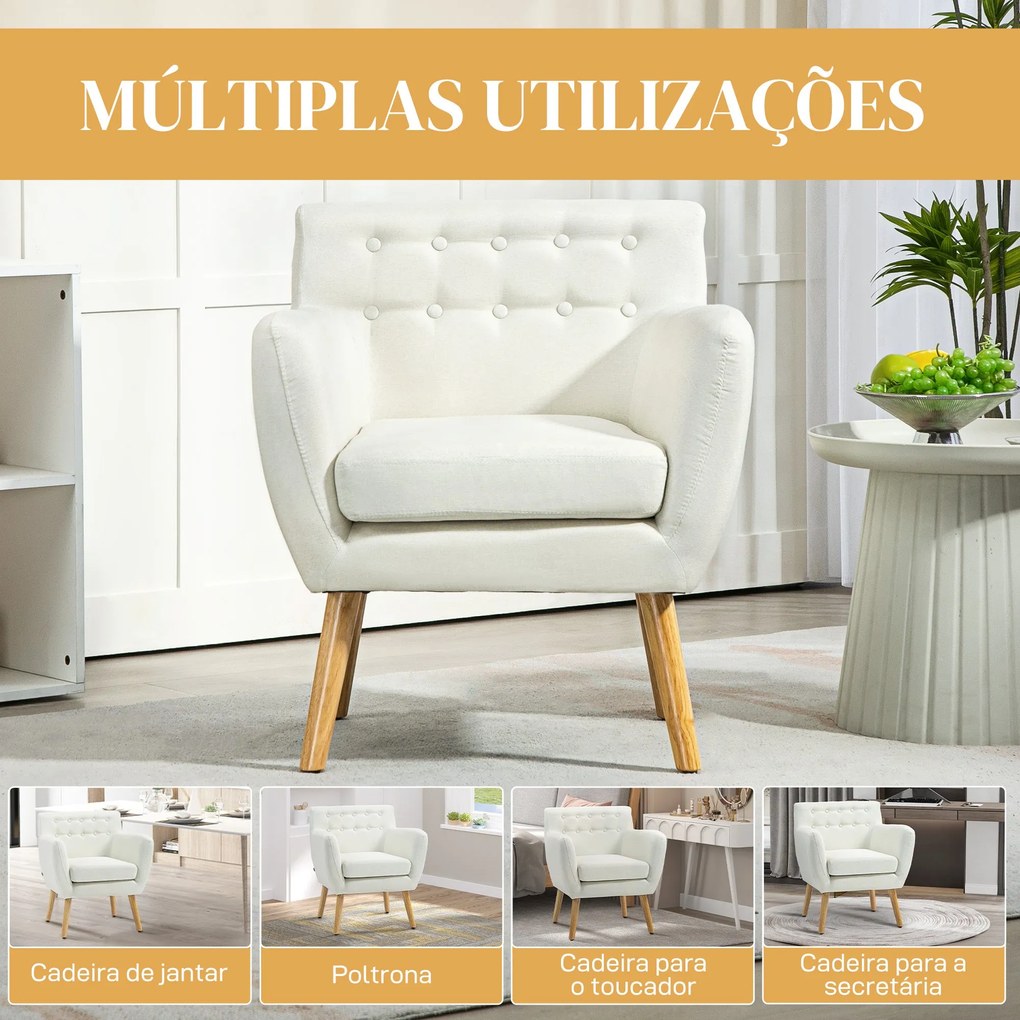 Poltrona de Sala de Estar Poltrona para Dormitório com Apoio para os B