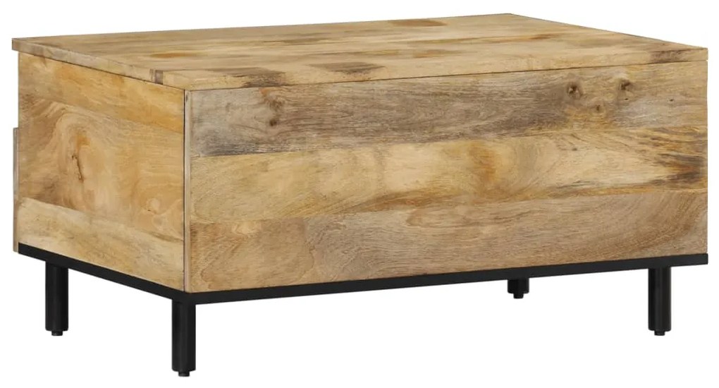 Mesa de centro 80x54x40 cm madeira de mangueira maciça
