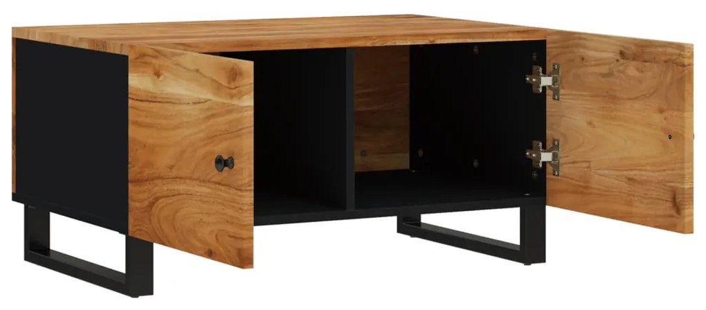 Mesa de centro 80x50x40 madeira de acácia maciça/deriv. madeira