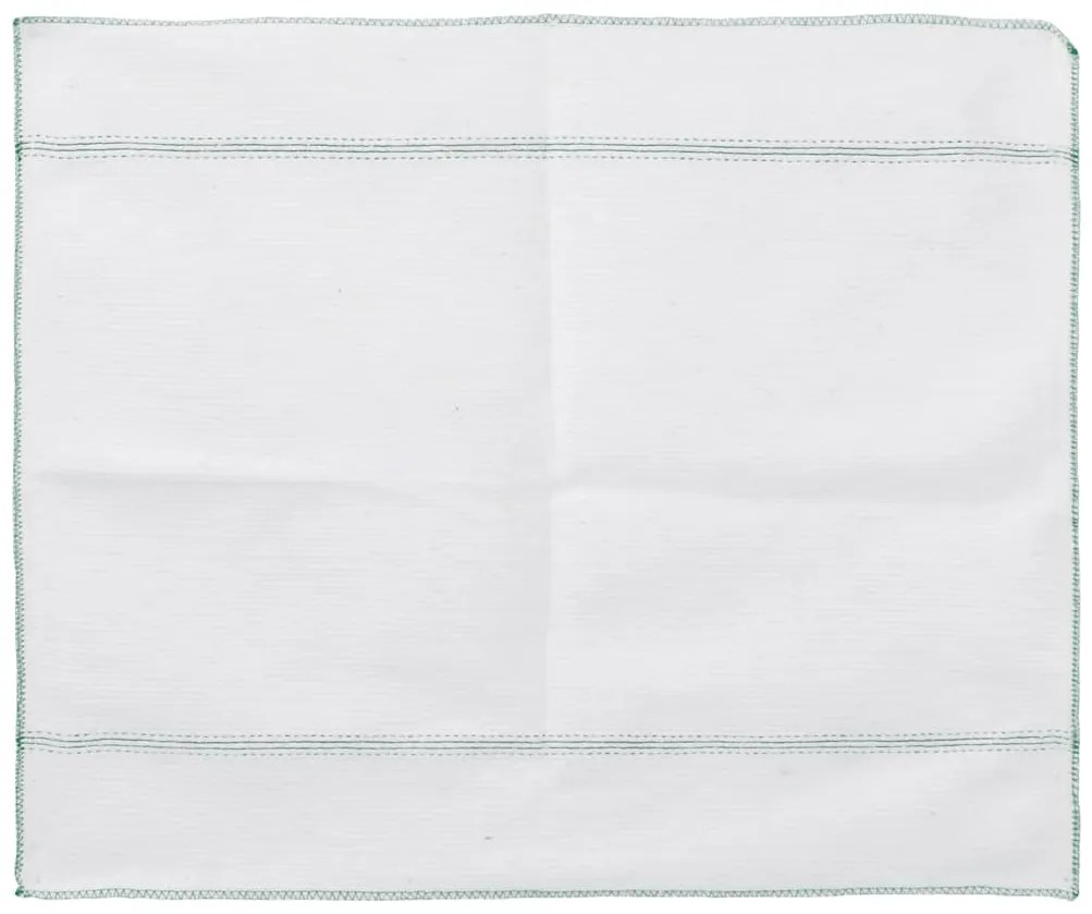 Panos de Limpeza 50 pcs 50x60 cm branco com riscas verdes