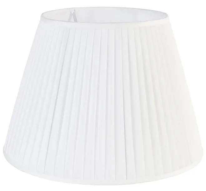 Abajur Plissado Branco 45/30 cm Retro