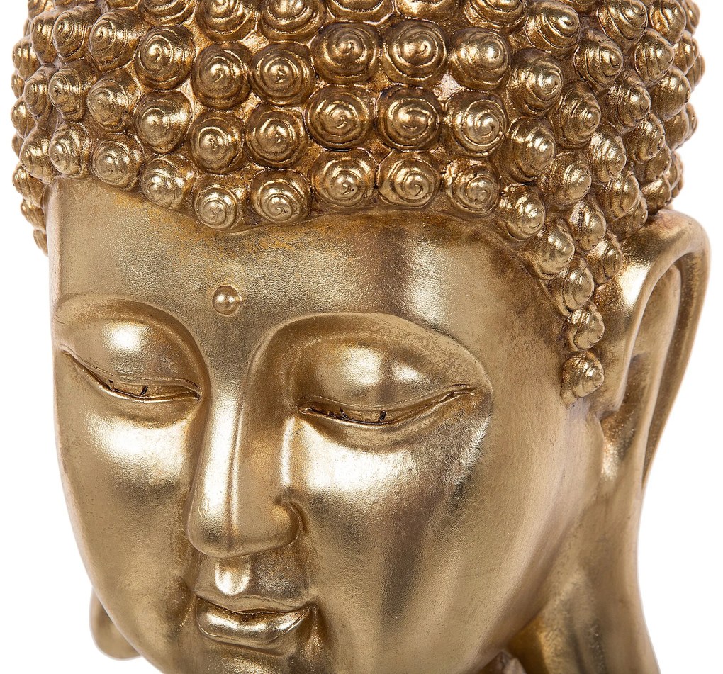 Estatueta decorativa dourada BUDDHA Beliani