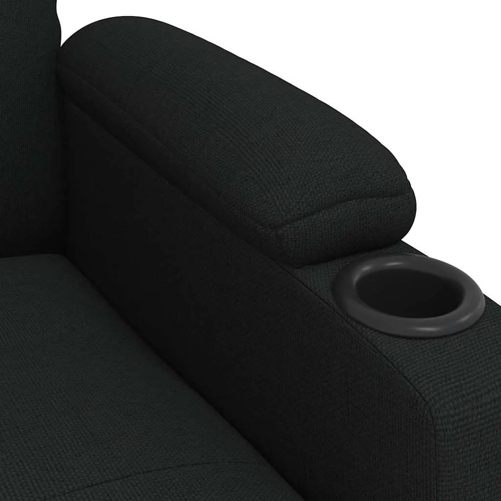 Poltrona reclinável tecido preto