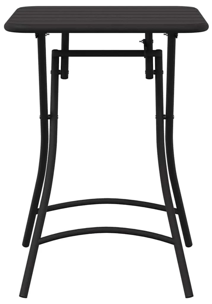 Mesa de Jardim Dobrável - Antracite - 55x55x73 cm - Aço