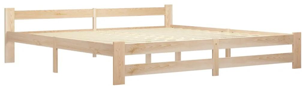 Estrutura de cama madeira de pinho maciça 200x200 cm