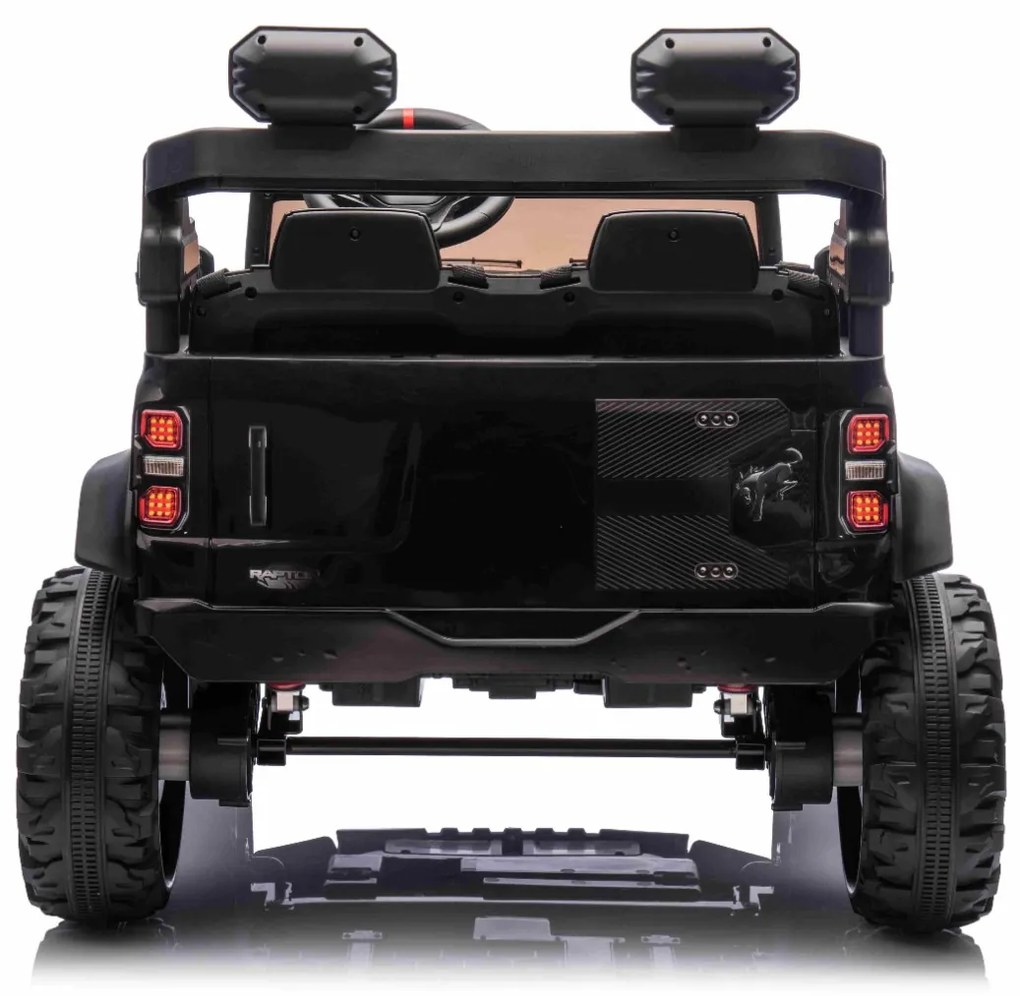 Carro elétrico para crianças 24V 2 lugares Ford Bronco XXL com tração traseira, licenciado Rodas Plástico Preto