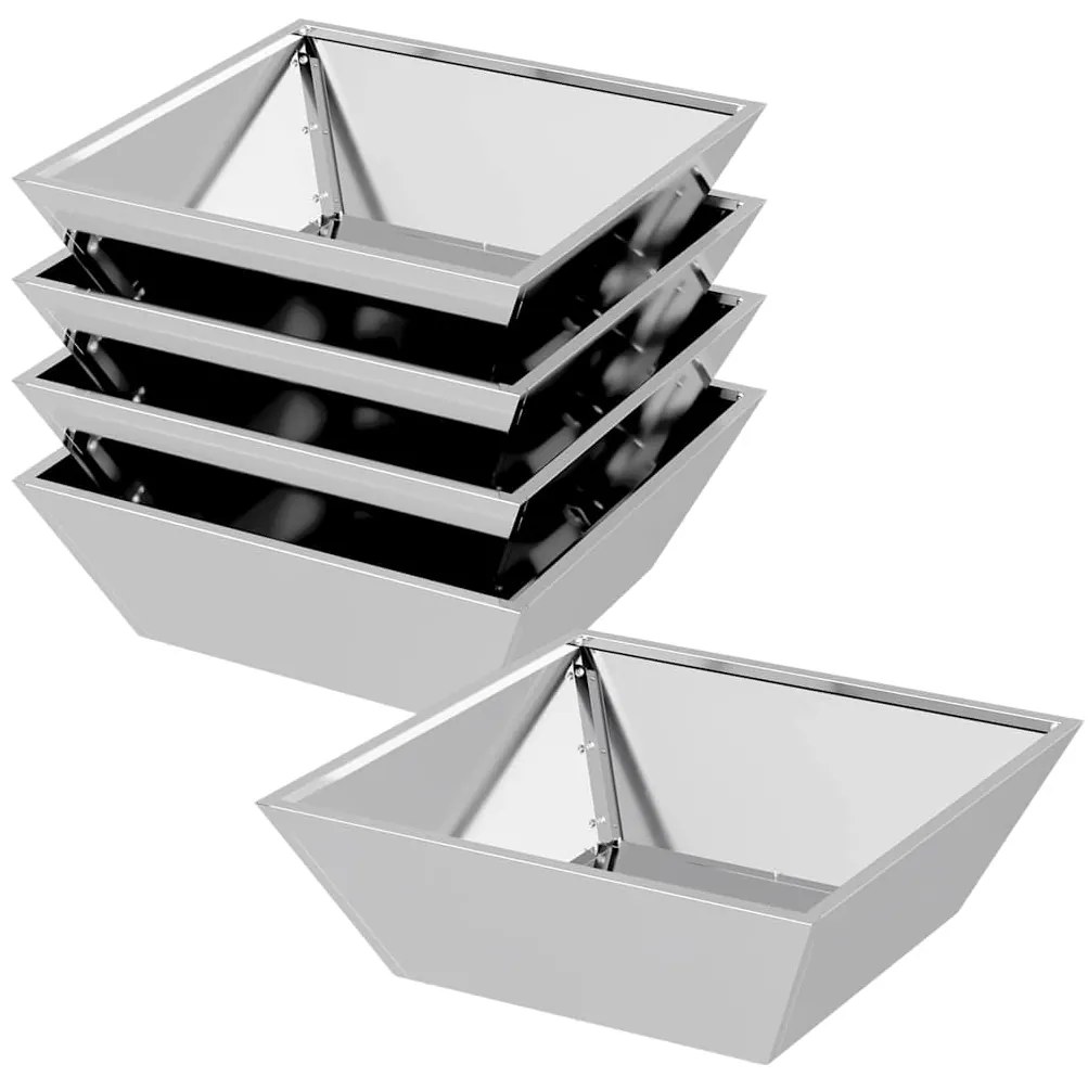 Bowl de Jardim , kit com 5 plantadores de 50x50x15 cm feitos de aço ga