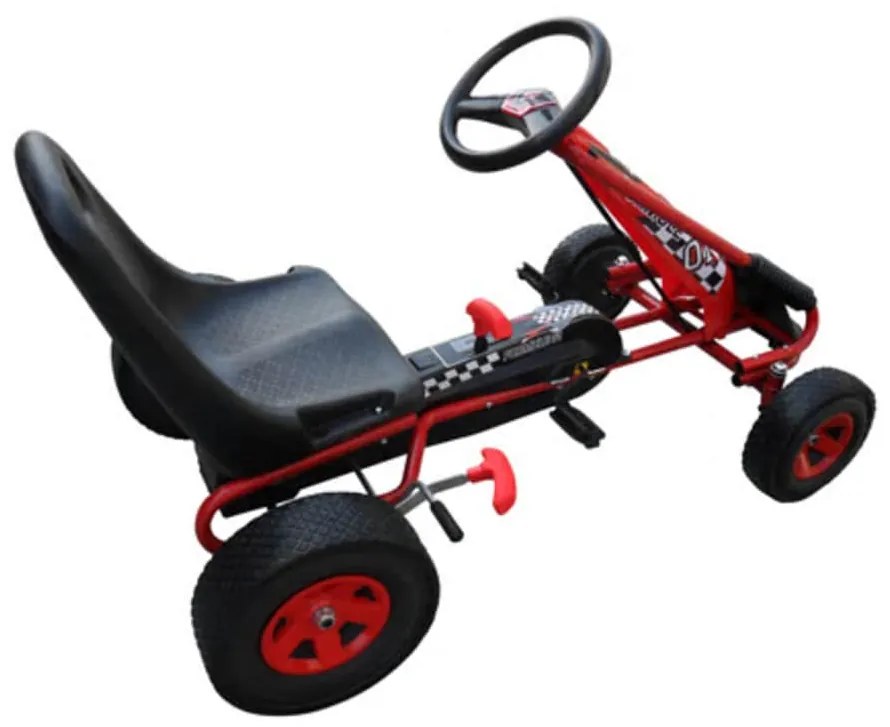Kart com pedal vermelho
