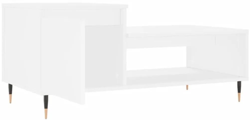 Mesa de centro 100x50x45 cm derivados de madeira branco
