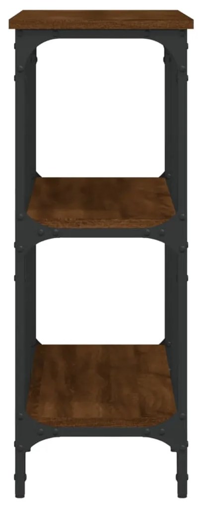 Mesa consola 100x29x75 cm derivados madeira carvalho castanho