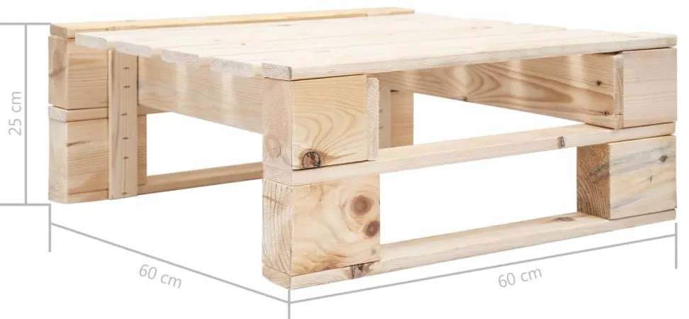 6 pcs conj. lounge paletes c/ almofadões pinho impregnado