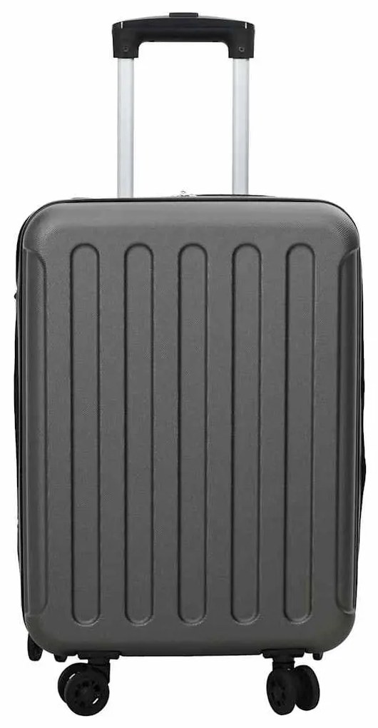 Mala Dobrável Tecido Duro 20'' Cinza Escuro 34x23x55.5 cm ABS