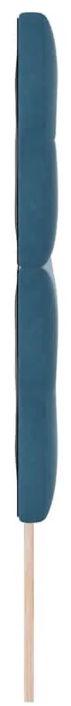 Cabeceira LED vidaXL Azul Escuro 72 cm Veludo