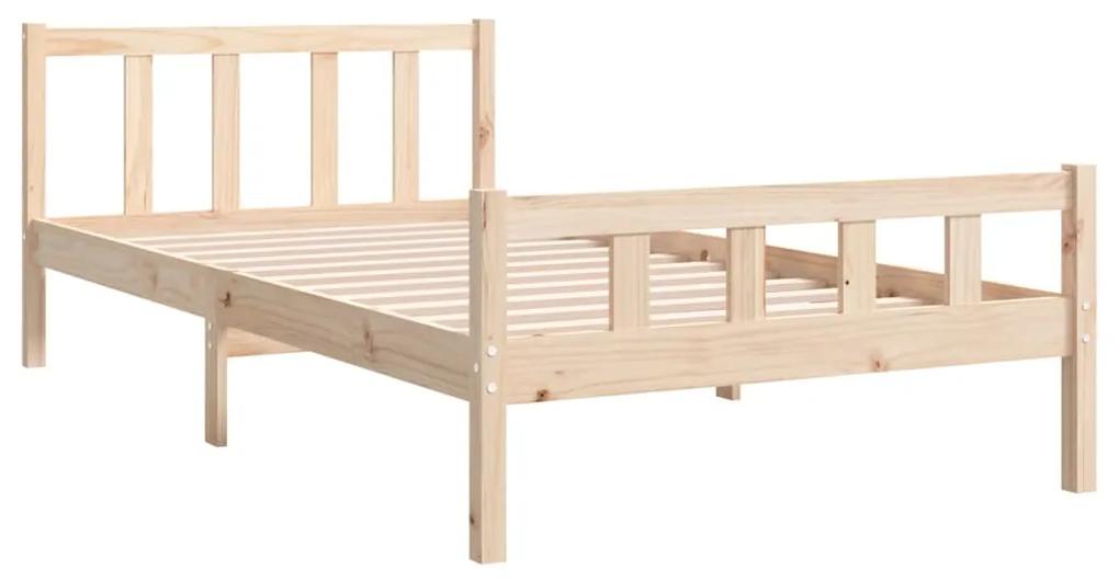 Estrutura de cama 100x200 cm madeira maciça
