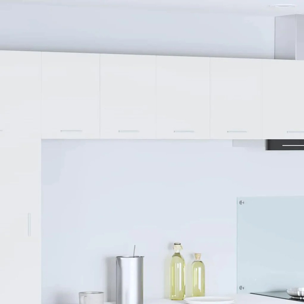vidaXL Armário suspenso com armazenamento 2 pcs Branco 60 x 31 x 40 cm