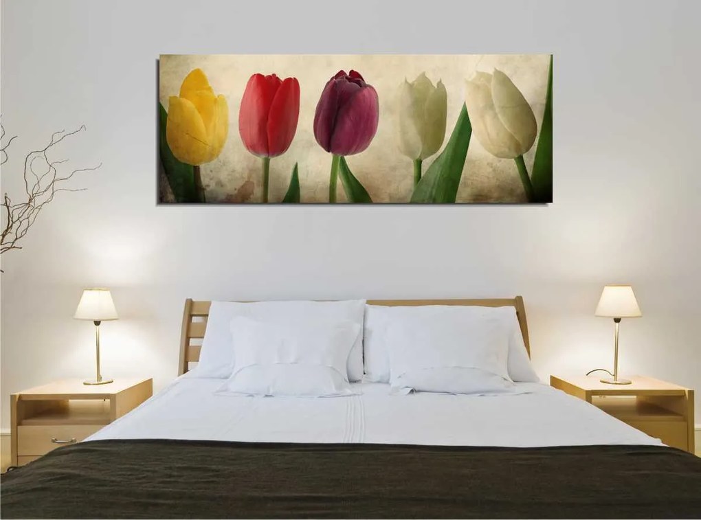 Pintura Decorativa em Tela PC147 – Multicolor – 30 x 80 cm