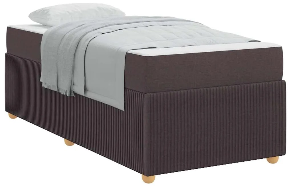 Estrutura da Cama Outros Castanho escuro 90 x 200 cm tecido