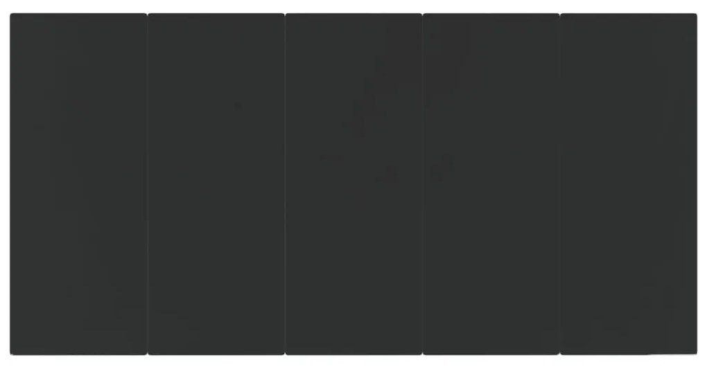 9 pcs conjunto de jantar para jardim vime PE e aço preto
