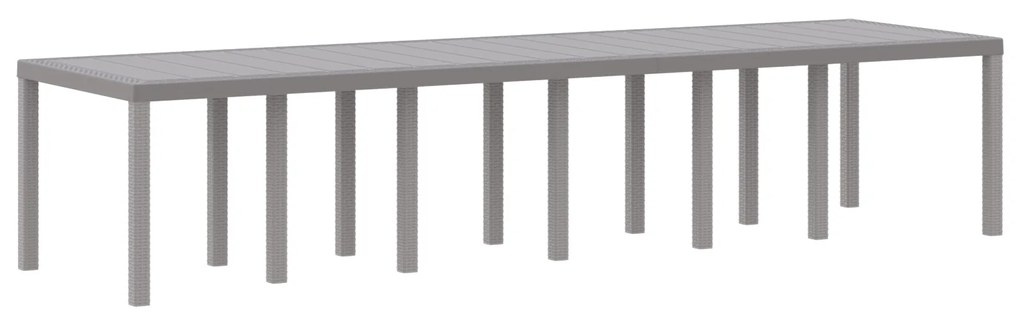 Conjunto de Jantar de 15 Peças vidaXL para Jardim com Almofadas Cinzen