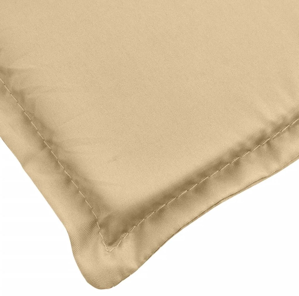 Almofadão p/ banco de jardim 180x50x7 cm mesclado tecido bege
