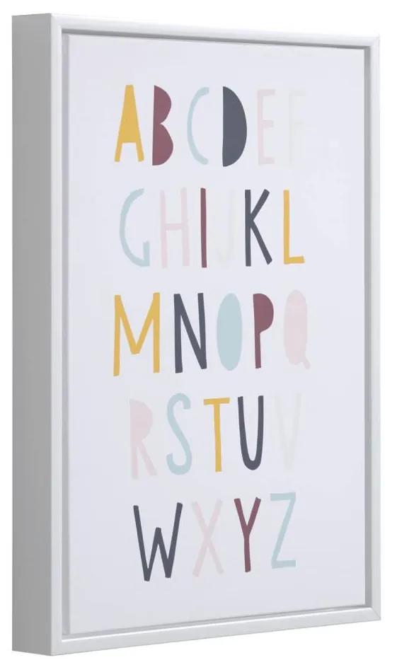 Kave Home - Quadro Keila abecedário multicolor 30 x 42 cm
