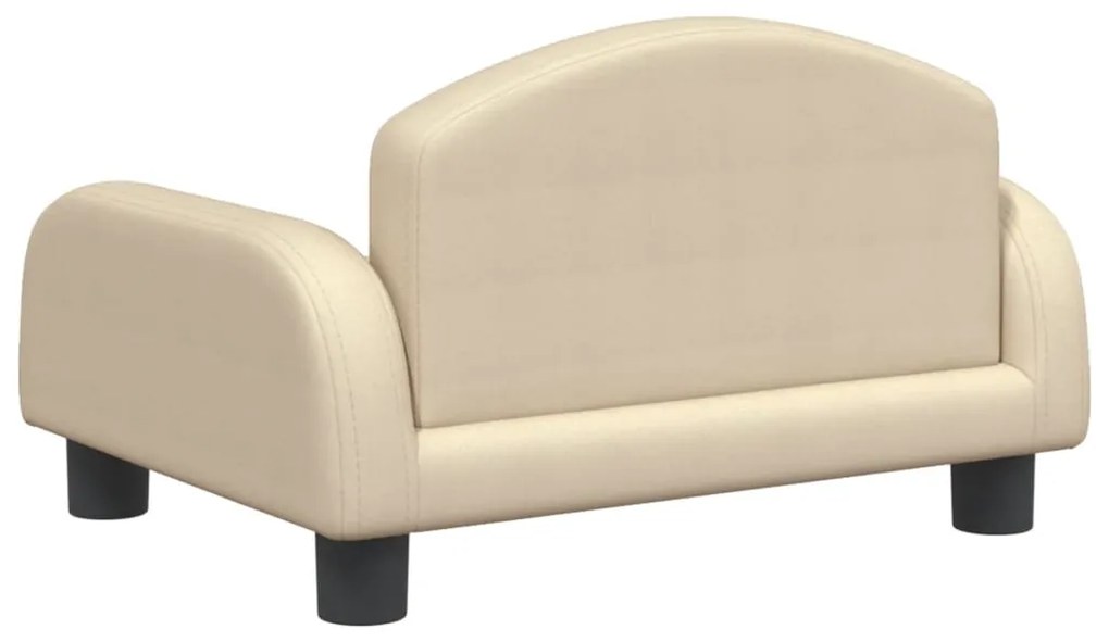 Sofá infantil 50x40x30 cm tecido cor creme