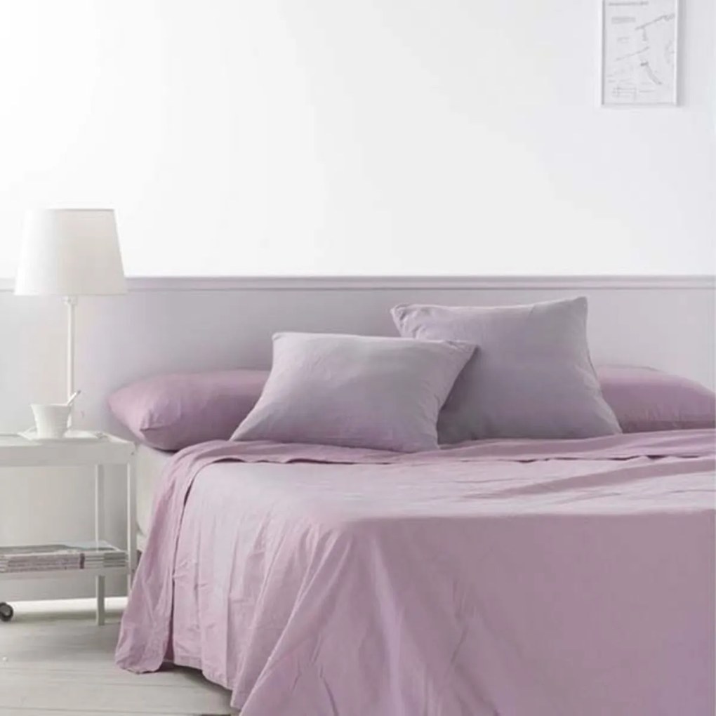 Lençol de cima Naturals Lilás - Cama de 180 (270 x 270 cm)