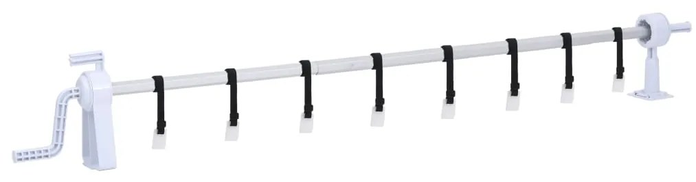 vidaXL Enrolador para cobertura de piscina com base de plástico