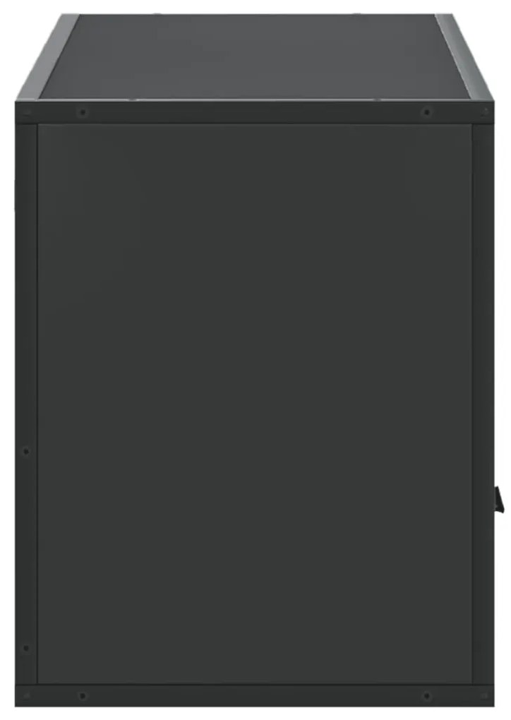 Móvel para TV 100x31x39,5 cm derivados de madeira/metal preto