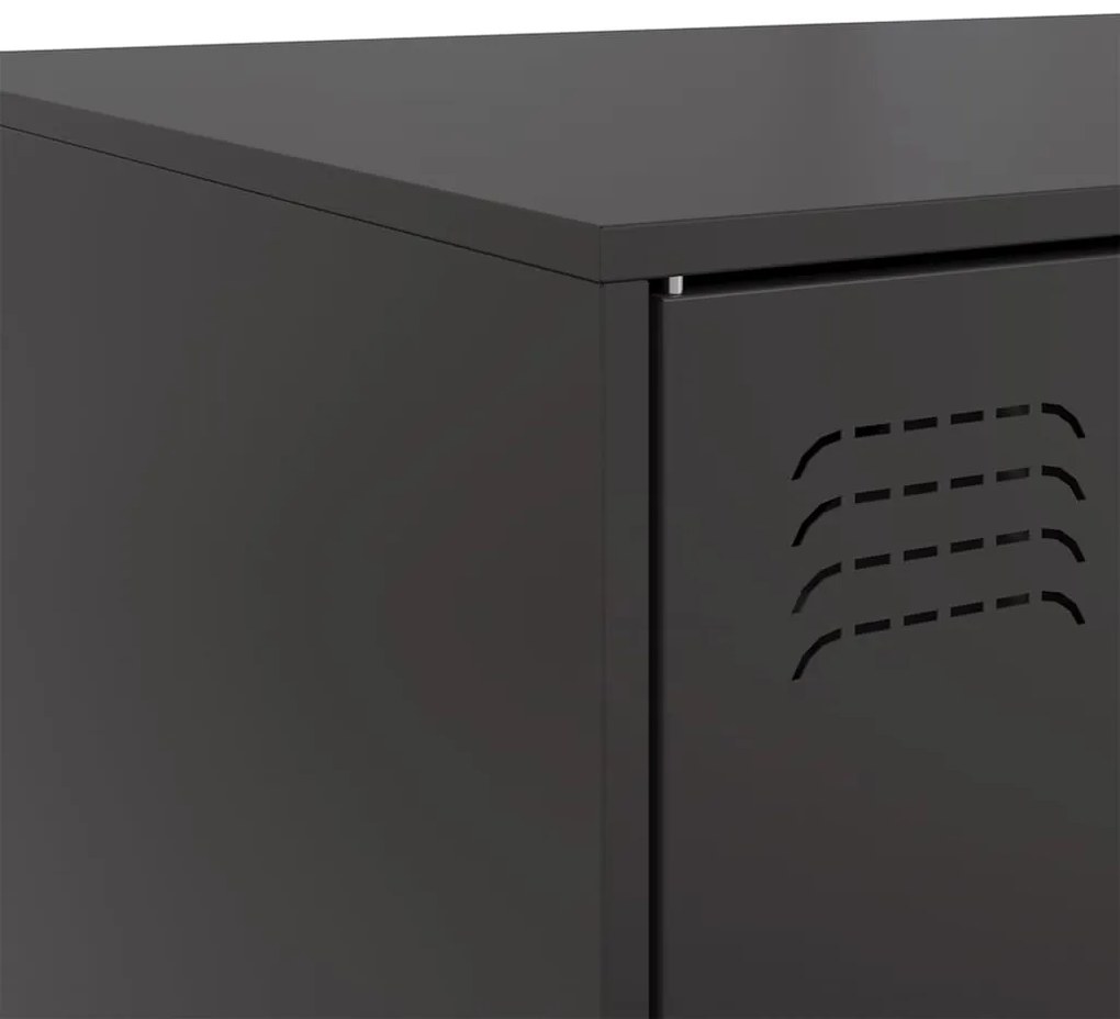 Mesa de centro 67x50x44 cm aço preto