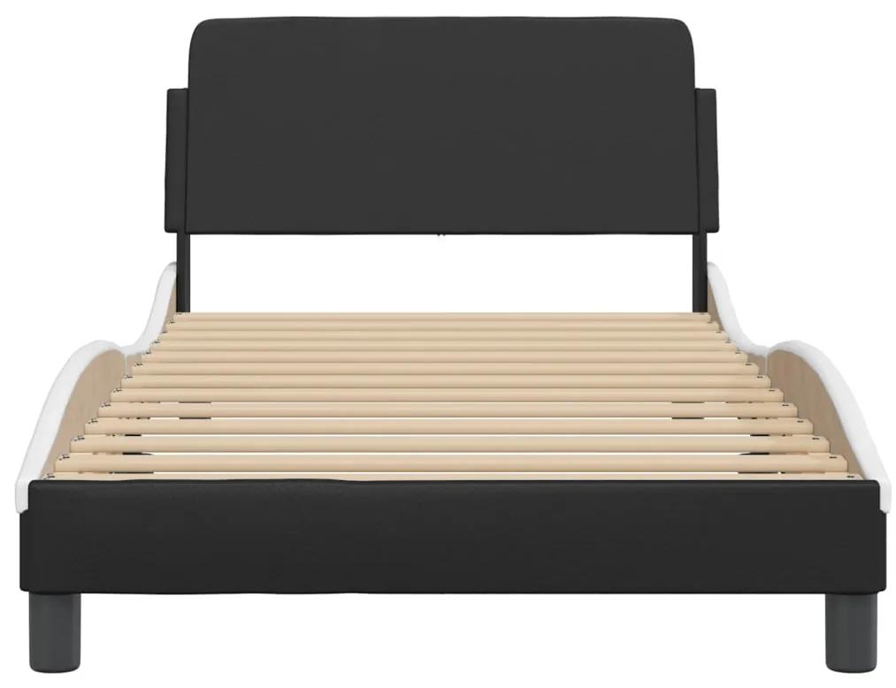 Estrutura cama c/ cabeceira 100x200 cm couro artificial