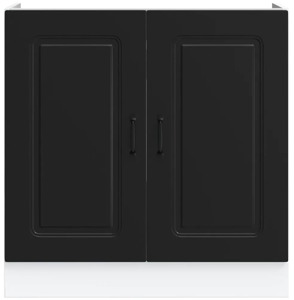 Armário baixo lavatório Kalmar 80x46x81,5 cm preto