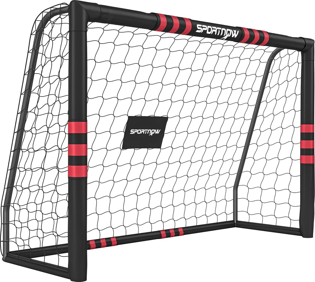 SPORTNOW Baliza de futebol para jardim 1,8 x 1,2 m para jovens e adultos - Baliza robusta para exterior com rede, acolchoamento, âncoras de solo | Aosom Portugal