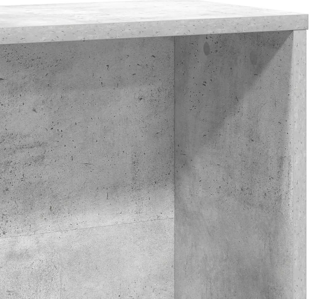 Estante 60x24x120 cm derivados de madeira cinzento cimento