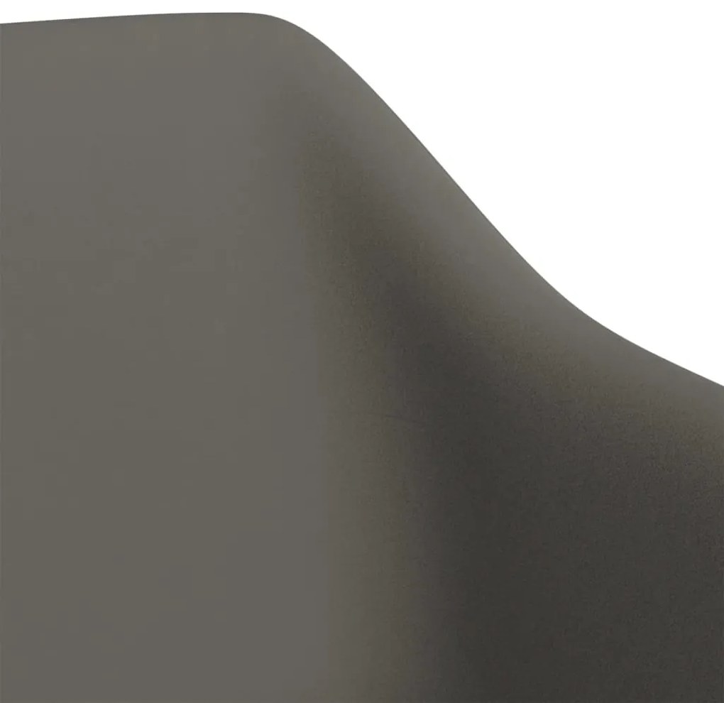 Cadeiras de jantar giratórias 2 pcs veludo cinzento-escuro