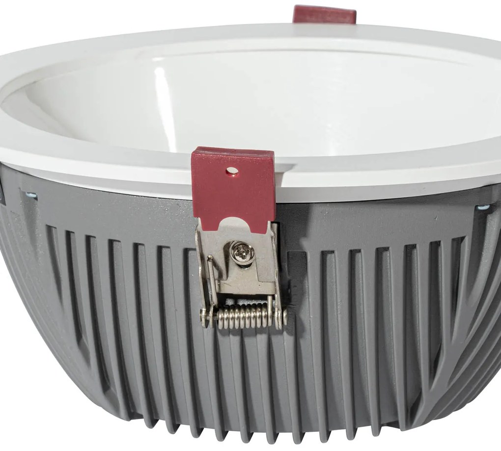 Conjunto de 6 focos embutidos brancos incluindo LED 3000K-5000K - Elias