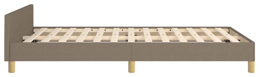 Estrutura cama sem colchão 120x200 cm tecido cinza-acastanhado