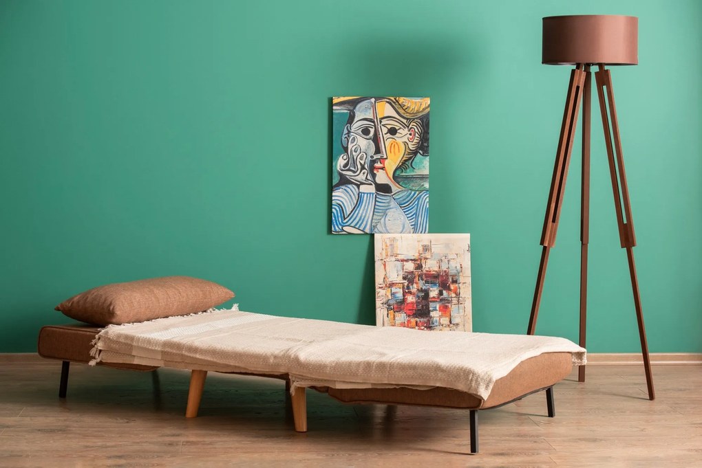 Sofá-Cama 1 Lugar Folde – Castanho – 180 x 80 cm