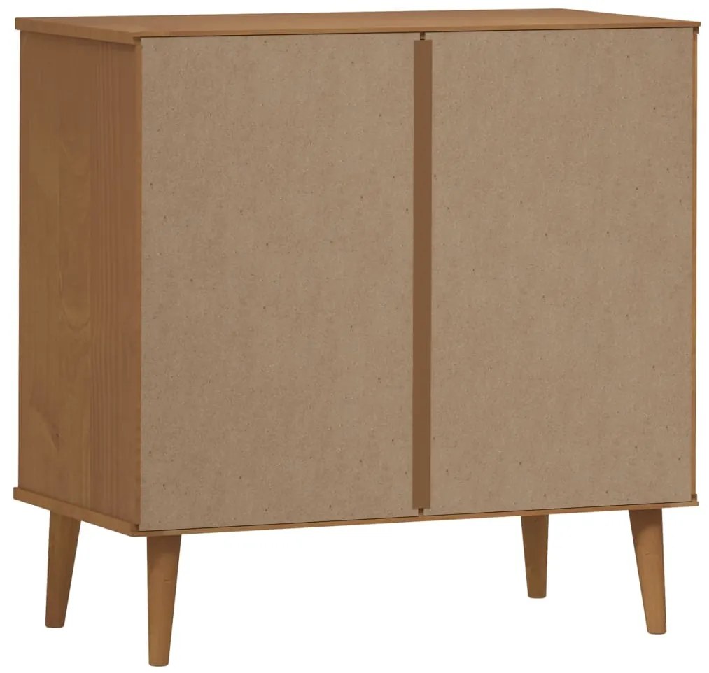 Armário de gavetas MOLDE 80x40x80 cm pinho maciço castanho