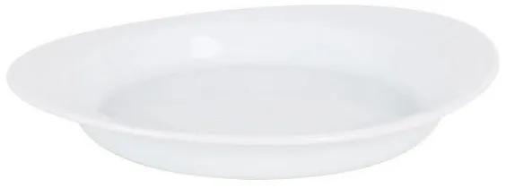 Plat bord Oval Porcelana Branco (27 x 23 x 4 cm)