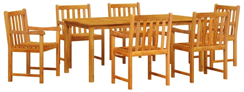 Conjunto de Mesa de Jantar 7 pcs 180 x 90 x 75 cm
