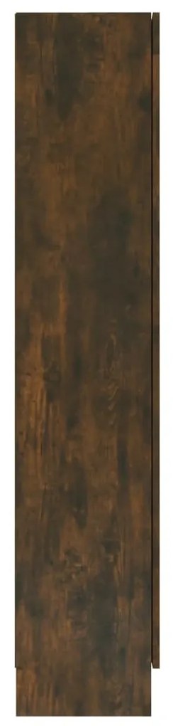 Vitrine 82,5x30,5x150 cm derivados de madeira carvalho fumado