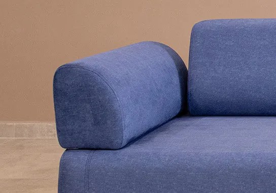 **** Sofá-cama de 3 lugares Infinity – Azul – 220 cm x 90 cm x 80 cm