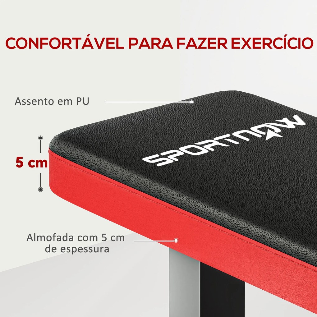 SPORTNOW Banco de Pesos Banco de Musculação Carga 300 kg Banco de Abdo