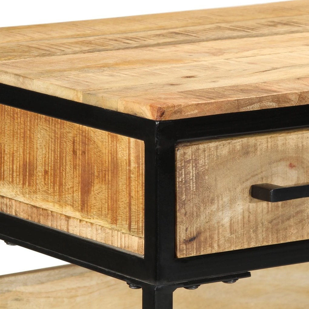 Mesa 100x50x75 cm Madeira Maciça Rough Mango