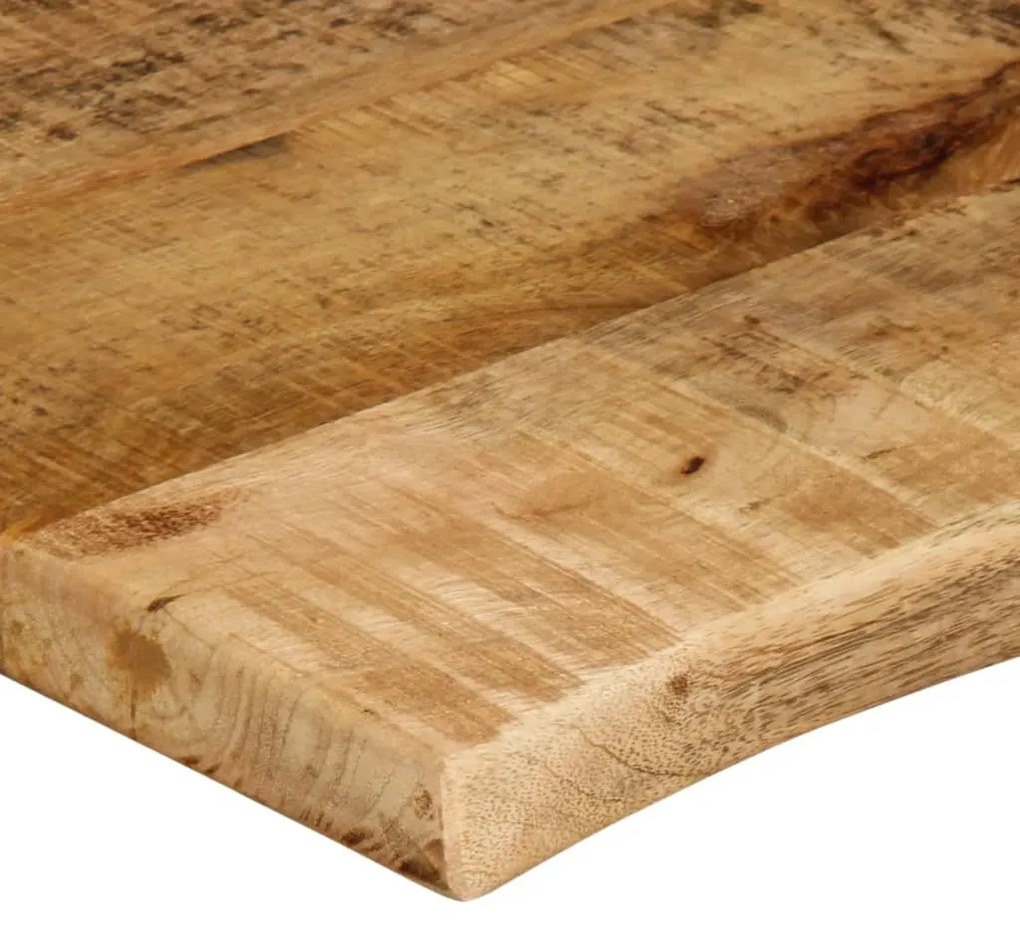 Tampo de mesa c/ borda viva 90x60x2,5cm mangueira áspera maciça