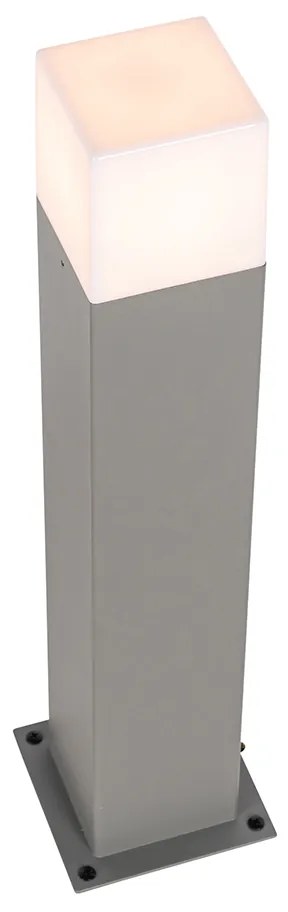 Candeeiro de chão exterior moderno cinzento 50 cm IP44 - Dinamarca