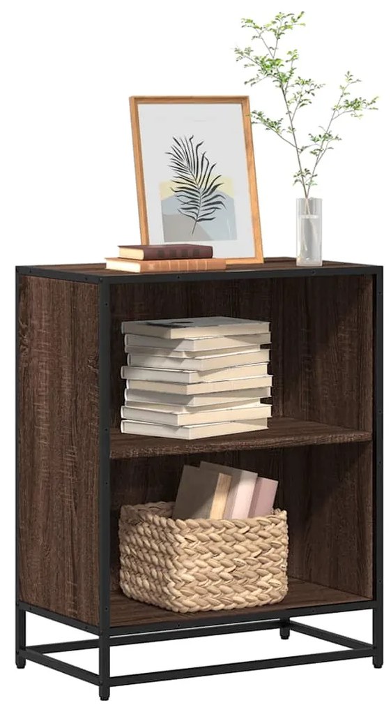 vidaXL Estante 60x35x76 cm derivados de madeira carvalho castanho